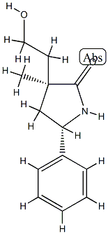 2-Pyrrolidinone,3-(2-hydroxyethyl)-3-methyl-5-phenyl-,(3R,5R)-rel-(9CI) CAS#: 811445-85-9