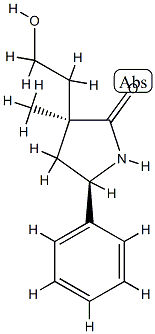 2-Pyrrolidinone,3-(2-hydroxyethyl)-3-methyl-5-phenyl-,(3R,5S)-rel-(9CI) CAS#: 811445-83-7