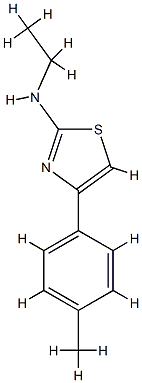 2-Thiazolamine,N-ethyl-4-(4-methylphenyl)-(9CI) CAS#: 823236-60-8