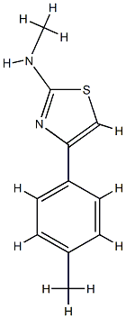2-Thiazolamine,N-methyl-4-(4-methylphenyl)-(9CI) CAS#: 823236-59-5