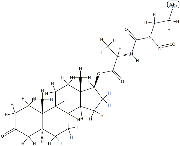 2-chloroethylnitrosocarbamoylalanine 17-dihydrotestosterone ester CAS#: 89083-93-2