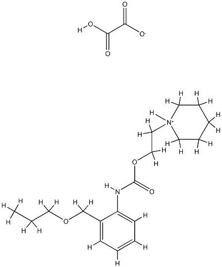 2-hydroxy-2-oxo-acetate, 2-(3,4,5,6-tetrahydro-2H-pyridin-1-yl)ethyl N -[2-(propoxymethyl)phenyl]carbamate CAS#: 80171-71-7