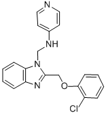 2-((o-Chlorophenoxy)methyl)-1-((4-pyridylamino)methyl)benzimidazole CAS#: 84138-35-2