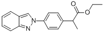 2-(p-(2H-Indazol-2-yl)phenyl)propionic acid ethyl ester CAS#: 81265-53-4