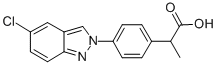 2-(p-(6-Chloro-2H-indazol-2-yl)phenyl)propionic acid CAS#: 81265-63-6