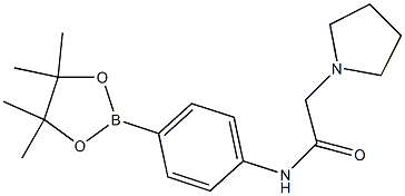 2-(pyrrolidin-1-yl)-N-(4-(4,4,5,5-tetraMethyl-1,3,2-dioxaborolan-2-yl)phenyl)acetaMide CAS#: 825630-80-6