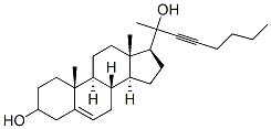 20-(1-hexynyl)-5-pregnen-3,20-diol CAS#: 86532-88-9