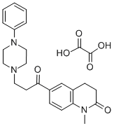 2(1H)-Quinolinone, 3,4-dihydro-1-methyl-6-(1-oxo-3-(4-phenyl-1-piperaz inyl)propyl)-, ethanedioate (1:1) CAS#: 80845-35-8