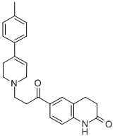 2(1H)-Quinolinone, 3,4-dihydro-6-(3-(3,6-dihydro-4-(4-methylphenyl)-1( 2H)-pyridinyl)-1-oxopropyl)- CAS#: 80834-73-7