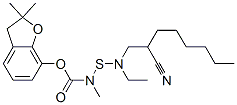 (2,2-dimethyl-3H-benzofuran-7-yl) N-(2-cyanoethyl-octyl-amino)sulfanyl -N-methyl-carbamate CAS#: 82560-75-6