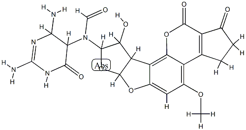 2,3-dihydro-2,3-(N(5)-formyl-2',5',6'-triamino-4-oxo-N(5)-pyrimidyl)-3-hydroxyaflatoxin B(1) CAS#: 83953-67-7