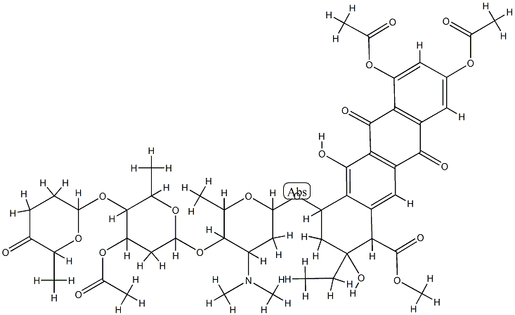 2,4,3'-Tri-O-acetyl-2-hydroxyaclacinomycin A CAS#: 86651-71-0