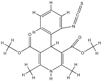 2,6-dimethyl-3,5-dicarbomethoxy-4-(2-isothiocyano)phenyl-1,4-dihydropyridine CAS#: 86880-83-3