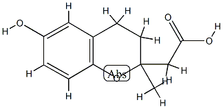 2H-1-Benzopyran-2-aceticacid,3,4-dihydro-6-hydroxy-2-methyl-(9CI) CAS#: 802915-03-3