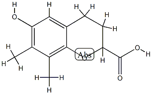 2H-1-Benzopyran-2-carboxylicacid,3,4-dihydro-6-hydroxy-7,8-dimethyl-(9CI) CAS#: 802915-05-5
