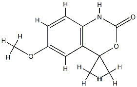 2H-3,1-Benzoxazin-2-one,1,4-dihydro-6-methoxy-4,4-dimethyl-(9CI) CAS#: 89433-07-8