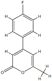 2H-Pyran-2-one,4-(4-fluorophenyl)-6-methyl-(9CI) CAS#: 811862-80-3