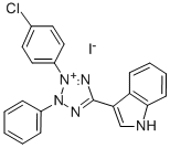 2H-Tetrazolium, 3-(4-chlorophenyl)-5-(1H-indol-3-yl)-2-phenyl-, iodide CAS#: 87582-49-8