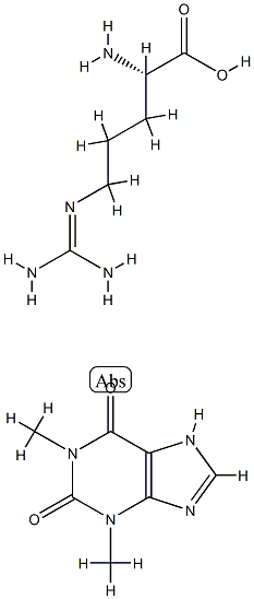 (2S)-2-amino-5-(diaminomethylideneamino)pentanoic acid, 1,3-dimethyl-7 H-purine-2,6-dione CAS#: 84331-66-8