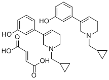 3-(1-Cyclopropylmethyl-1,2,5,6-tetrahydropyridin-3-yl)phenol fumarate CAS#: 83010-56-4