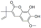 3-(1,1-Dimethyl-2-propenyl)-7,8-dihydroxy-6-methoxy-2H-1-benzopyran-2-one CAS#: 82667-98-9