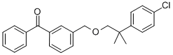 (3-((2-(4-Chlorophenyl)-2-methylpropoxy)methyl)phenyl)phenylmethanone CAS#: 80843-74-9