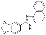 3-(2-Ethylphenyl)-5-piperonyl-1H-1,2,4-triazole CAS#: 85303-87-3