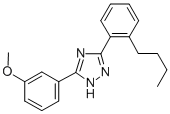 3-(2-butylphenyl)-5-(3-methoxyphenyl)-2H-1,2,4-triazole CAS#: 85303-89-5