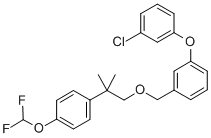 3-(3-Chlorophenoxy)benzyl 2-(4-difluoromethoxyphenyl)-2-methylpropyl e ther CAS#: 80843-77-2