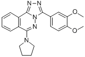 3-(3,4-Dimethoxyphenyl)-6-(1-pyrrolidinyl)-1,2,4-triazolo(3,4-a)phthal azine CAS#: 87540-09-8
