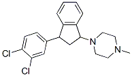 (3-(3,4-dichlorophenyl)indan-1-yl)-4-methylpiperazine CAS#: 85663-20-3