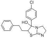 3-(4-Chlorophenyl)-2,3,5,6-tetrahydro-2-(2-phenylethyl)imidazo(2,1-b)t hiazol-3-ol CAS#: 86346-78-3