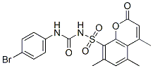 3-(4-bromophenyl)-1-(4,5,7-trimethyl-2-oxo-chromen-8-yl)sulfonyl-urea CAS#: 85302-37-0