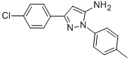 3-(4-chlorophenyl)-1-(4-methylphenyl)-1H-pyrazol-5-amine CAS#: 84637-30-9