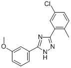 3-(5-Chloro-o-tolyl)-5-(3-methoxyphenyl)-1H-1,2,4-triazole CAS#: 85303-96-4