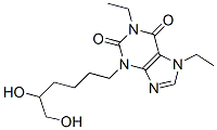 3-(5,6-dihydroxyhexyl)-1,7-diethyl-purine-2,6-dione CAS#: 86257-04-7