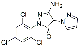 3-Amino-4-(1H-pyrazol-1-yl)-1-(2,4,6-trichlorophenyl)-2-pyrazolin-5-one CAS#: 85141-37-3