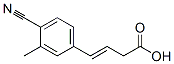 3-Butenoicacid,4-(4-cyano-3-methylphenyl)-,(3E)-(9CI) CAS#: 800395-55-5