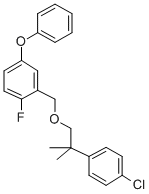 3-Phenoxy-6-fluorobenzyl 2-(4-chlorophenyl)-2-methylpropyl ether CAS#: 83493-16-7