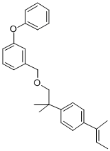 3-Phenoxybenzyl 2-(4-(2-buten-2-yl)phenyl)-2-methylpropyl ether CAS#: 80854-12-2