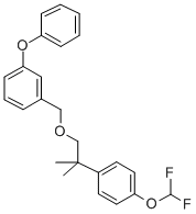 3-Phenoxybenzyl 2-(4-difluoromethoxyphenyl)-2-methylpropyl ether CAS#: 80843-70-5