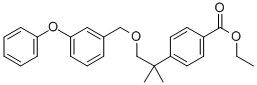3-Phenoxybenzyl 2-(4-ethoxycarbonylphenyl)-2-methylpropyl ether CAS#: 80853-88-9