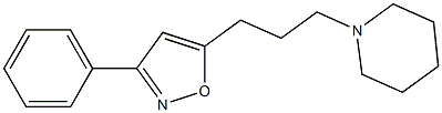 3-Phenyl-5-(3-(piperidin-1-yl)propyl)isoxazole CAS#: 895-73-8