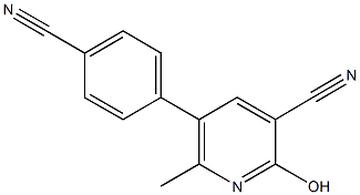 3-Pyridinecarbonitrile, 5-(4-cyanophenyl)-1,2-dihydro-6-methyl-2-oxo- CAS#: 88594-78-9