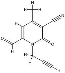 3-Pyridinecarbonitrile,6-formyl-1,2-dihydro-4-methyl-2-oxo-1-(2-propynyl)-(9CI) CAS#: 823235-06-9