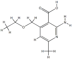 3-Pyridinecarboxylicacid,2-amino-4-(ethoxymethyl)-6-methyl-(9CI) CAS#: 804432-91-5