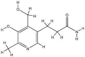 3-Pyridinepropionamide,5-hydroxy-4-(hydroxymethyl)-6-methyl-(8CI) CAS#: 802280-60-0