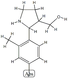 3-Pyrrolidinemethanol,2-(4-fluoro-2-methylphenyl)-(9CI) CAS#: 815631-66-4