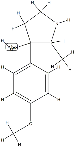 3-Pyrrolidinol,3-(4-methoxyphenyl)-2-methyl-(9CI) CAS#: 804427-77-8