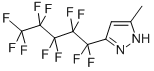 3-(UNDECAFLUORO-1-PENTYL)-5-(METHYL)PYRAZOLE CAS#: 82633-43-0